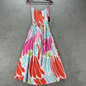 NWT Natori Papillon Vibrant Multicolor Maxi Dress